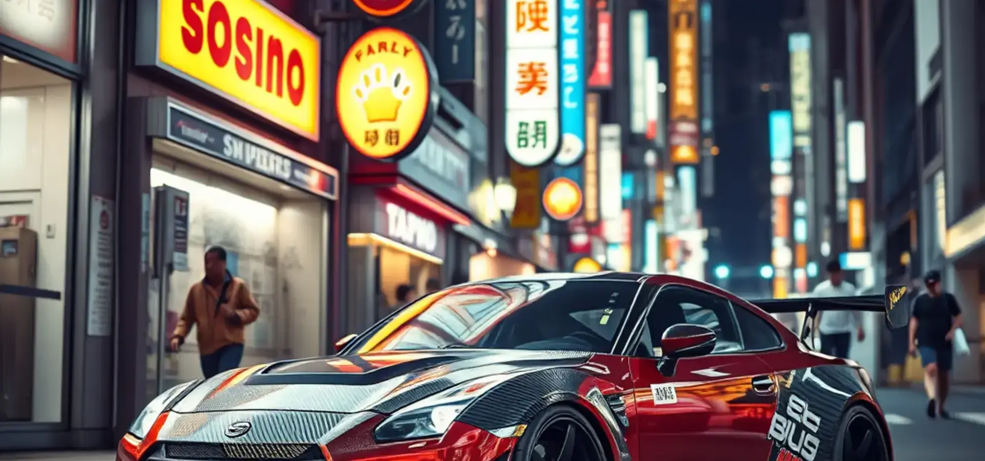 東京・夜のカスタムカー